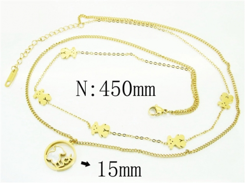 HY Wholesale Necklaces Stainless Steel 316L Jewelry Necklaces-HY32N0587HIL