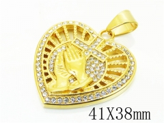 HY Wholesale Pendant 316L Stainless Steel Jewelry Pendant-HY13P1856HIE