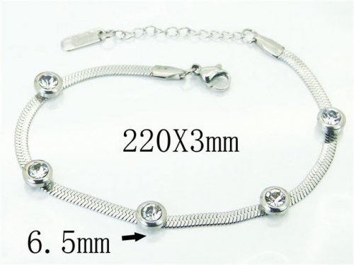HY Wholesale Bracelets 316L Stainless Steel Jewelry Bracelets-HY59B1077MB
