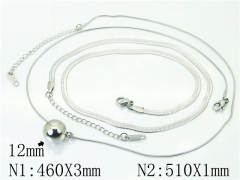 HY Wholesale Necklaces Stainless Steel 316L Jewelry Necklaces-HY59N0112OE