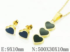 HY Wholesale Jewelry Sets 316L Stainless Steel Earrings Necklace Jewelry Set-HY59S2311HHE