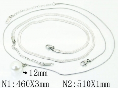 HY Wholesale Necklaces Stainless Steel 316L Jewelry Necklaces-HY59N0100OB