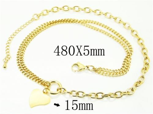 HY Wholesale Necklaces Stainless Steel 316L Jewelry Necklaces-HY59N0071OLS