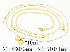 HY Wholesale Necklaces Stainless Steel 316L Jewelry Necklaces-HY59N0132HZZ