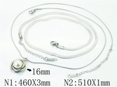 HY Wholesale Necklaces Stainless Steel 316L Jewelry Necklaces-HY59N0101OV