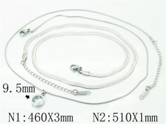HY Wholesale Necklaces Stainless Steel 316L Jewelry Necklaces-HY59N0110OD
