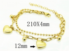 HY Wholesale Bracelets 316L Stainless Steel Jewelry Bracelets-HY64B1487HJZ