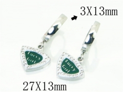 HY Wholesale Earrings 316L Stainless Steel Fashion Jewelry Earrings-HY25E0732NL
