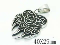 HY Wholesale Pendant 316L Stainless Steel Jewelry Pendant-HY13P1803OW