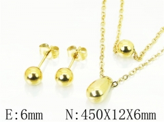 HY Wholesale Jewelry Sets 316L Stainless Steel Earrings Necklace Jewelry Set-HY91S1190NLX