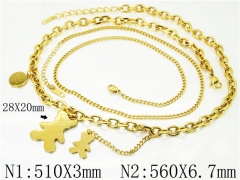 HY Wholesale Necklaces Stainless Steel 316L Jewelry Necklaces-HY32N0600HJD
