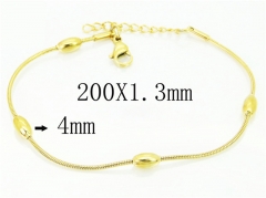 HY Wholesale Bracelets 316L Stainless Steel Jewelry Bracelets-HY25B0281HGG