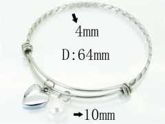 HY Wholesale Bangles Stainless Steel 316L Fashion Bangle-HY38B0674HIS