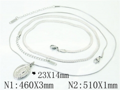 HY Wholesale Necklaces Stainless Steel 316L Jewelry Necklaces-HY59N0088OT