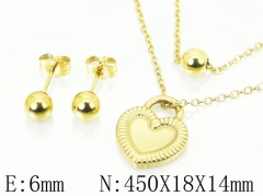 HY Wholesale Jewelry Sets 316L Stainless Steel Earrings Necklace Jewelry Set-HY91S1187NLW