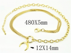 HY Wholesale Necklaces Stainless Steel 316L Jewelry Necklaces-HY59N0069OLE