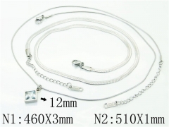 HY Wholesale Necklaces Stainless Steel 316L Jewelry Necklaces-HY59N0099OD