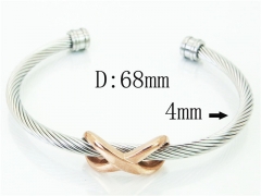 HY Wholesale Bangles Stainless Steel 316L Fashion Bangle-HY38B0735HLS