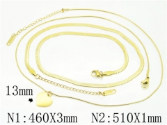 HY Wholesale Necklaces Stainless Steel 316L Jewelry Necklaces-HY59N0133HAA