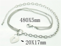 HY Wholesale Necklaces Stainless Steel 316L Jewelry Necklaces-HY59N0045NG