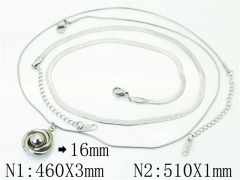 HY Wholesale Necklaces Stainless Steel 316L Jewelry Necklaces-HY59N0079OB