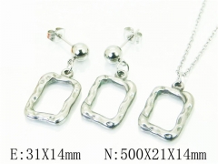HY Wholesale Jewelry Sets 316L Stainless Steel Earrings Necklace Jewelry Set-HY91S1184MLE