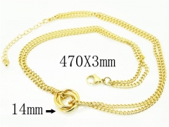 HY Wholesale Necklaces Stainless Steel 316L Jewelry Necklaces-HY59N0074OLF
