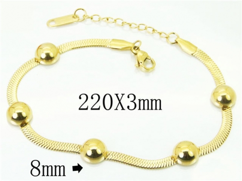 HY Wholesale Bracelets 316L Stainless Steel Jewelry Bracelets-HY59B1083MLD