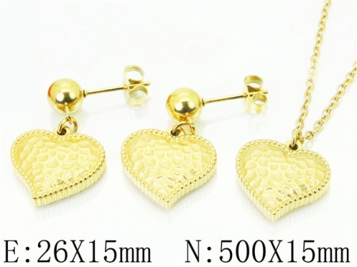 HY Wholesale Jewelry Sets 316L Stainless Steel Earrings Necklace Jewelry Set-HY91S1198OLC