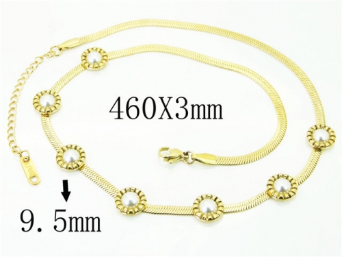 HY Wholesale Necklaces Stainless Steel 316L Jewelry Necklaces-HY59N0125OLC