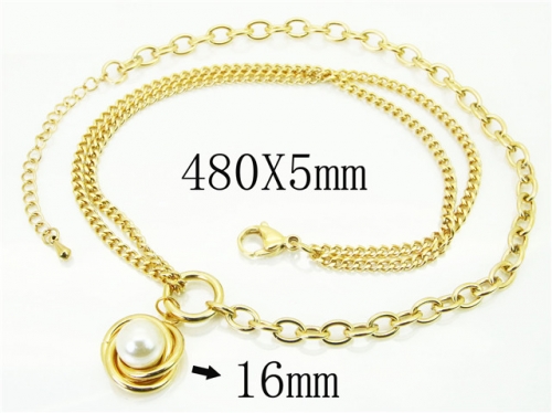 HY Wholesale Necklaces Stainless Steel 316L Jewelry Necklaces-HY59N0059OLZ