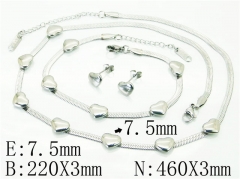 HY Wholesale Jewelry Sets 316L Stainless Steel Earrings Necklace Jewelry Set-HY59S2314HKW