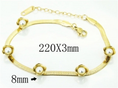 HY Wholesale Bracelets 316L Stainless Steel Jewelry Bracelets-HY59B1086MLQ