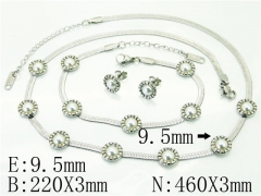 HY Wholesale Jewelry Sets 316L Stainless Steel Earrings Necklace Jewelry Set-HY59S2315HKE