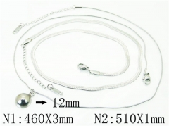 HY Wholesale Necklaces Stainless Steel 316L Jewelry Necklaces-HY59N0077OZ