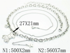 HY Wholesale Necklaces Stainless Steel 316L Jewelry Necklaces-HY32N0624HEE