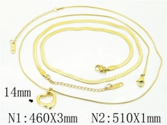 HY Wholesale Necklaces Stainless Steel 316L Jewelry Necklaces-HY59N0166HSD