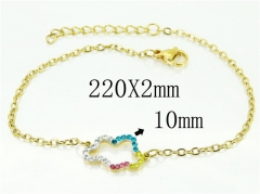 HY Wholesale Bracelets 316L Stainless Steel Jewelry Bracelets-HY25B0277HAA