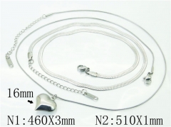HY Wholesale Necklaces Stainless Steel 316L Jewelry Necklaces-HY59N0105OX