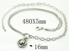 HY Wholesale Necklaces Stainless Steel 316L Jewelry Necklaces-HY59N0038NV