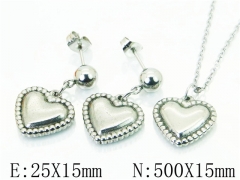 HY Wholesale Jewelry Sets 316L Stainless Steel Earrings Necklace Jewelry Set-HY91S1180MLZ