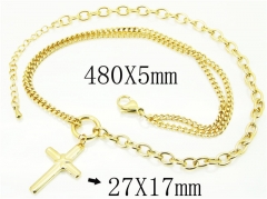 HY Wholesale Necklaces Stainless Steel 316L Jewelry Necklaces-HY59N0066OLD
