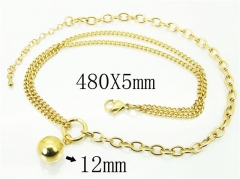 HY Wholesale Necklaces Stainless Steel 316L Jewelry Necklaces-HY59N0056OLW