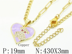 HY Wholesale Necklaces Stainless Steel 316L Jewelry Necklaces-HY62N0466HIV