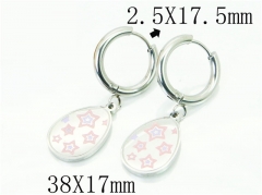 HY Wholesale Earrings 316L Stainless Steel Fashion Jewelry Earrings-HY25E0731PA