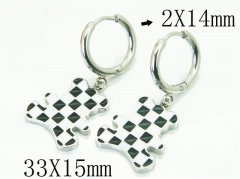 HY Wholesale Earrings 316L Stainless Steel Fashion Jewelry Earrings-HY80E0563NL