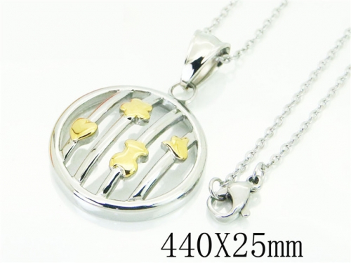 HY Wholesale Necklaces Stainless Steel 316L Jewelry Necklaces-HY64N0138PW