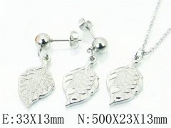 HY Wholesale Jewelry Sets 316L Stainless Steel Earrings Necklace Jewelry Set-HY91S1179MLE