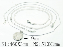 HY Wholesale Necklaces Stainless Steel 316L Jewelry Necklaces-HY59N0114OW