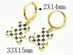 HY Wholesale Earrings 316L Stainless Steel Fashion Jewelry Earrings-HY80E0564OZ